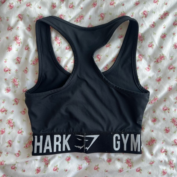 Gymshark Black Racerback Fit Sports Bra Size XS - Picture 3 of 3